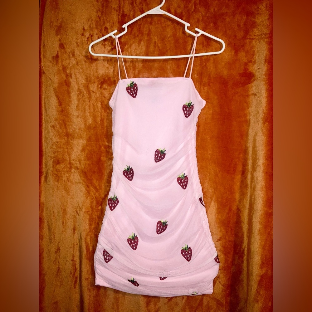 Rue21 pink strawberry dress